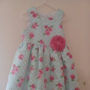 Marmellata Blue Floral Special Occasion Sleeveless Dress